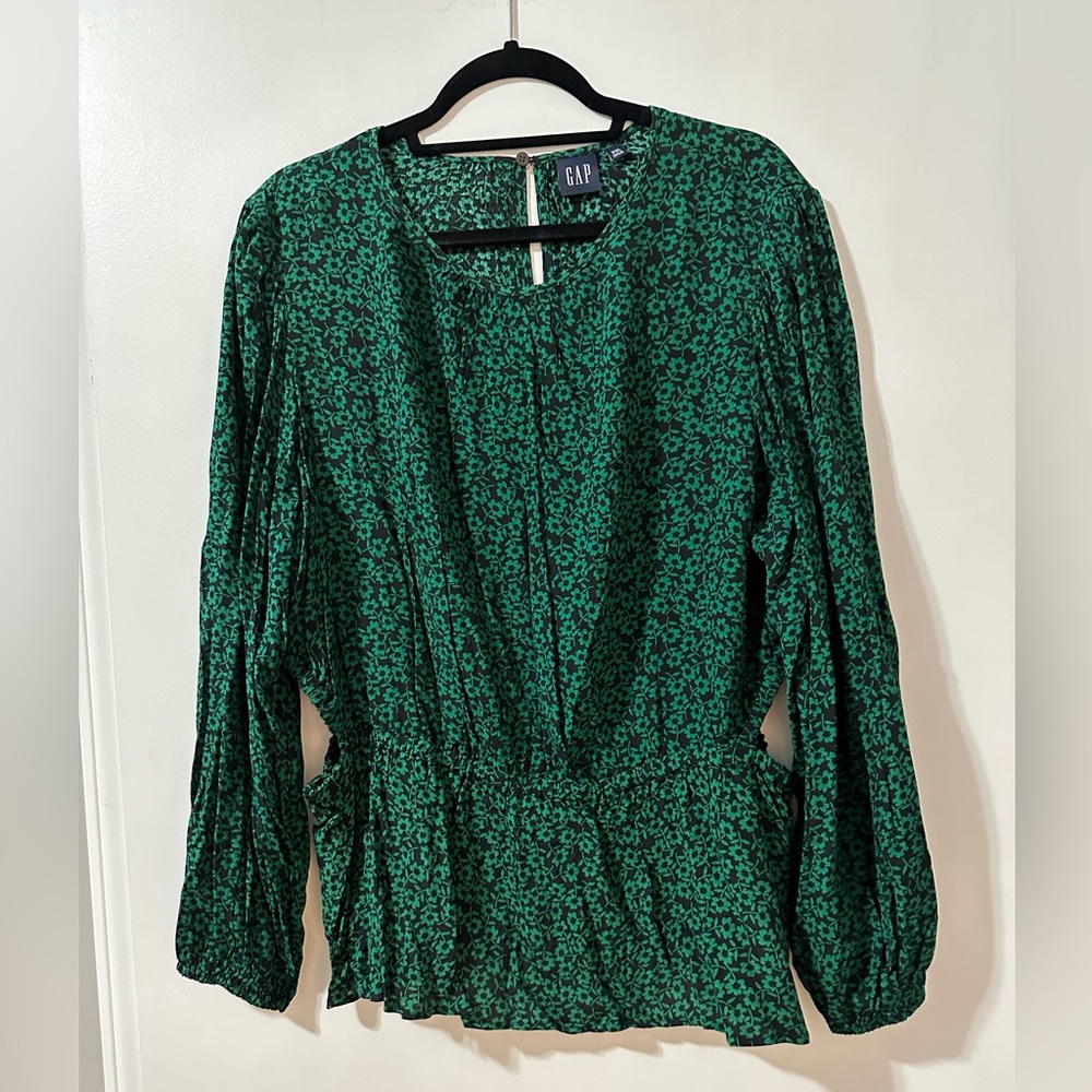 Gap Peplum Cutout Top